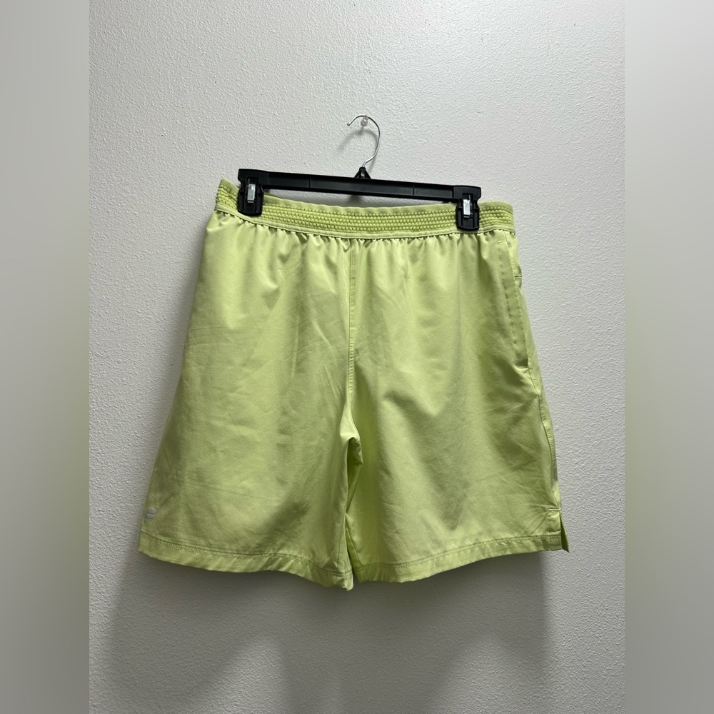 Men’s neon green Fabletics shorts